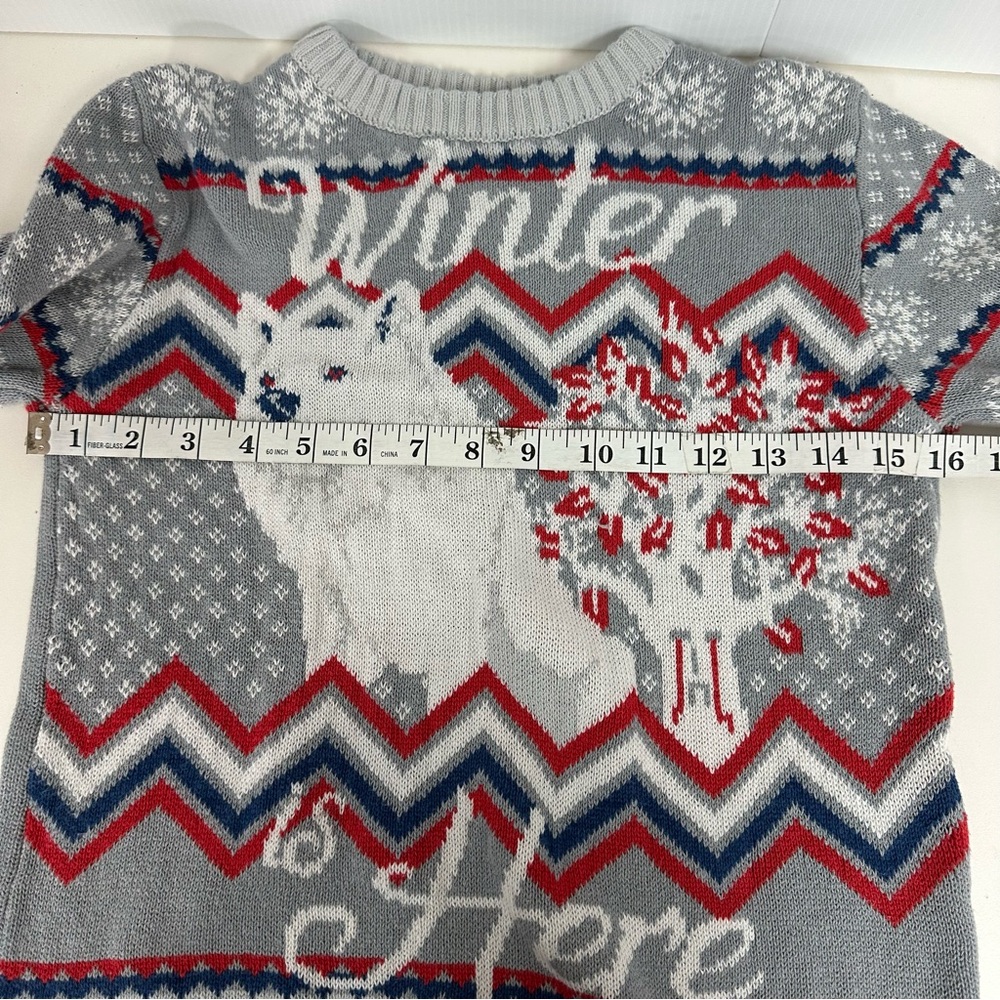 HBO Game of Thrones Winter is here Dire Work House Stark Sweater Sz Small - Picture 8 of 10